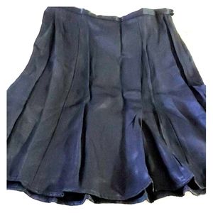 Y2k Shiny flaired Black Skirt Size 6